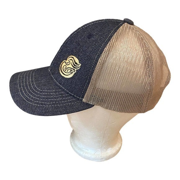 PANERA Hat Baseball Ball Cap ADJUSTABLE Adult Denim Mesh‎ Back Embroidered Logo - Picture 4 of 5